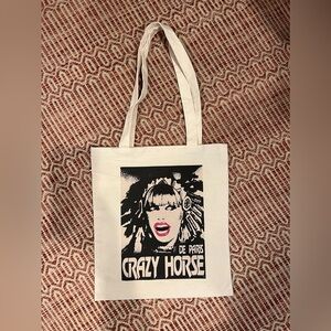 Le Crazy Horse de Paris cotton tote, NWOT